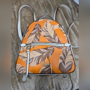 Coach Jordyn Backpack With Banana Leaves Print,